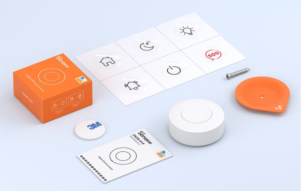 Zigbee langaton painike Sonoff SNZB-01P