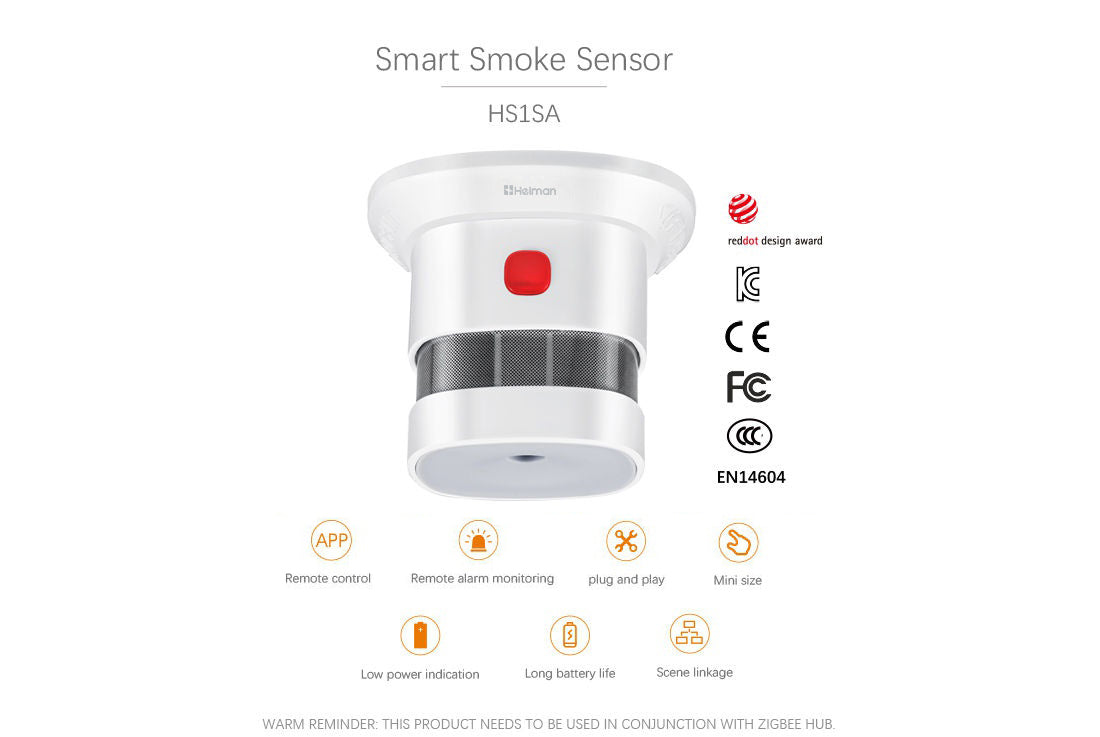 Heiman Zigbee optinen palovaroitin