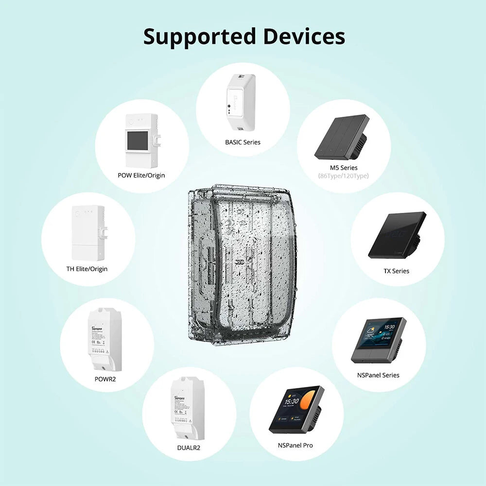 Sonoff IP64 kotelo älyreleille ja moduuleille R2