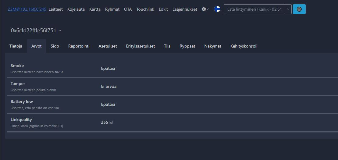 Nous Zigbee optinen palovaroitin E8