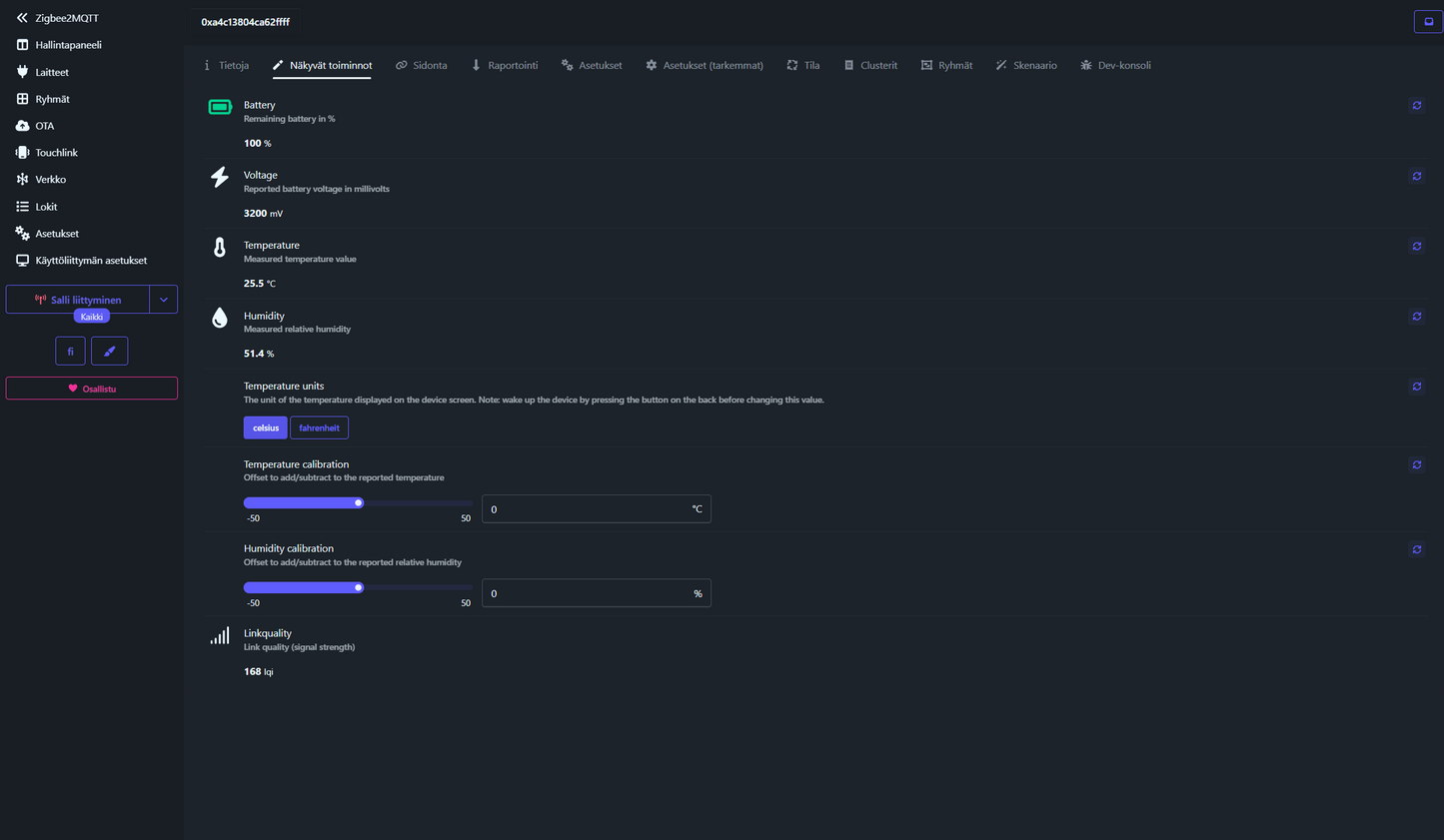 Zigbee IP65 LCD-lämpötila- ja ilmankosteusmittari ulko- ja sisäkäyttöön, Sonoff SNZB-02WD