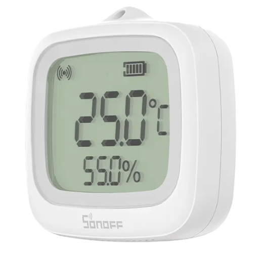 Zigbee IP65 LCD-lämpötila- ja ilmankosteusmittari ulko- ja sisäkäyttöön, Sonoff SNZB-02WD