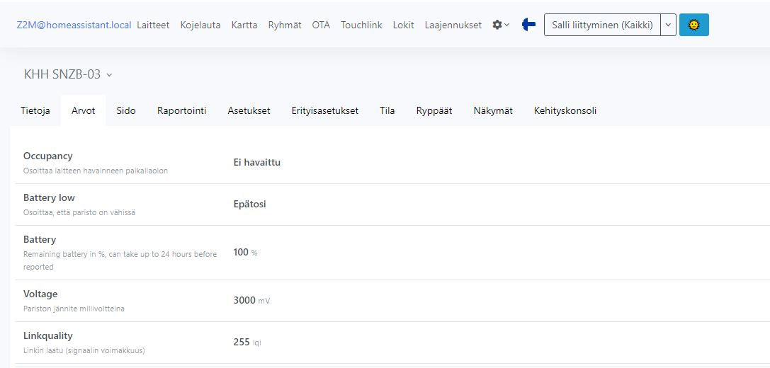 SNZB-03 liiketunnistin