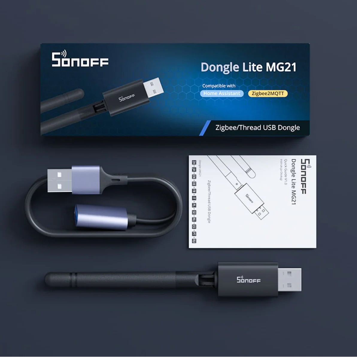 Home Assistant Green-älykotihubi & ZigBee USB-Dongle - aloituspaketti