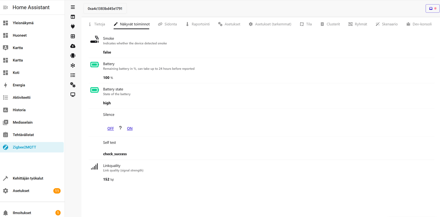 Heiman Zigbee optinen palohälytin