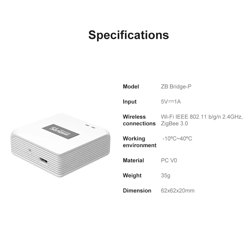 SONOFF Zigbee Bridge Pro ZBBridge-P – eWeLink Zigbee-silta