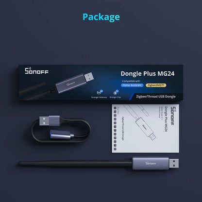 Sonoff ZigBee USB-Dongle Plus MG24 + 1m USB kaapeli