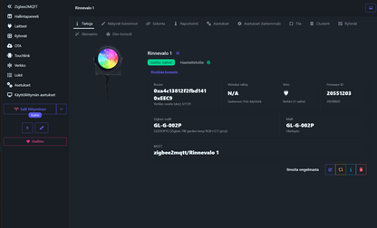 Zigbee RGB+CCT 7W LED-puutarhavalaisin GL-G-002P Gledopto Pro