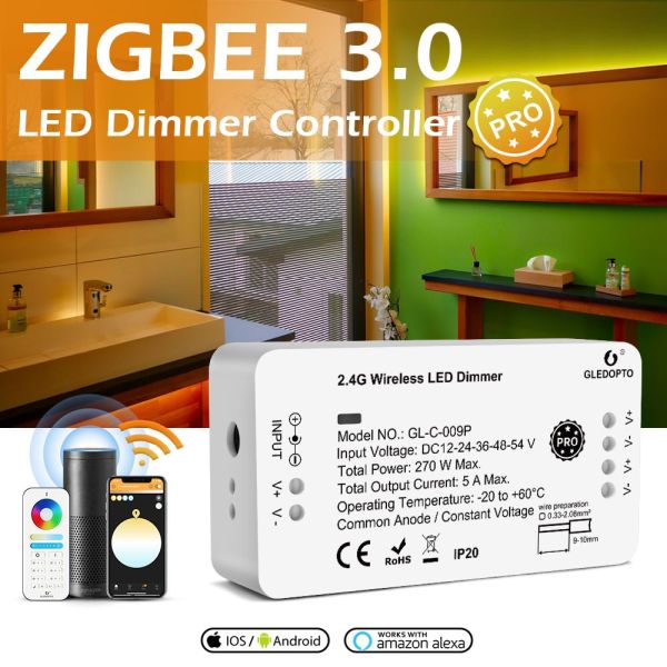Gledopto Zigbee LED-ohjain 12-54V GL-C-009P