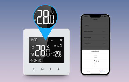 Avatto Zigbee termostaatti ZWT198 paristokäyttöinen potentiaalivapaa
