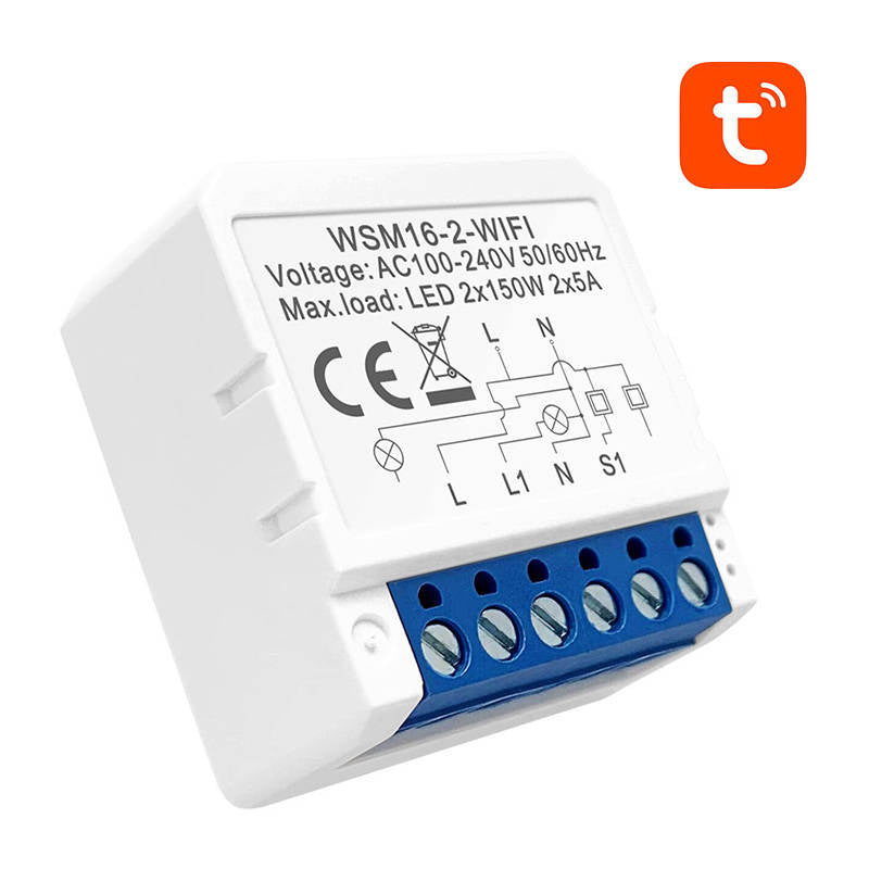 Avatto Wifi-rele / 2-kanavaa / WSM16-W2 TUYA