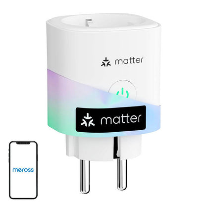 Meross MSS315MA-EU Matter-älypistorasia energiamittauksella 16 A