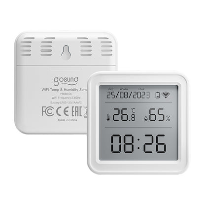 Gosund Zigbee lämpötila- ja ilmankosteusmittari LCD-näytöllä ST17