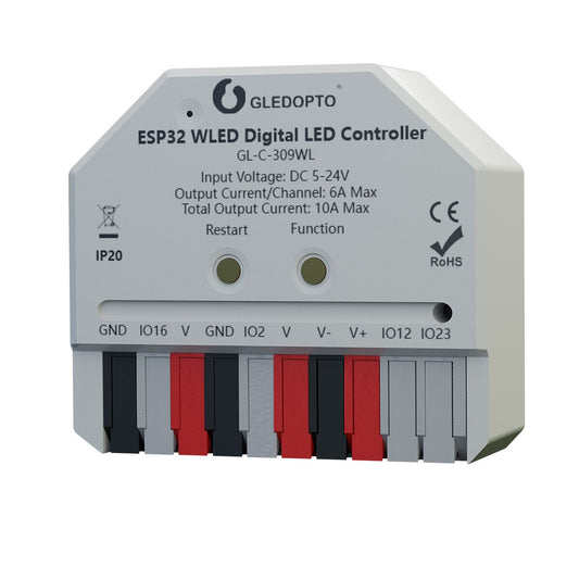Gledopto Wifi GL-C-309WL IC-LED driveri WLED 5-24V