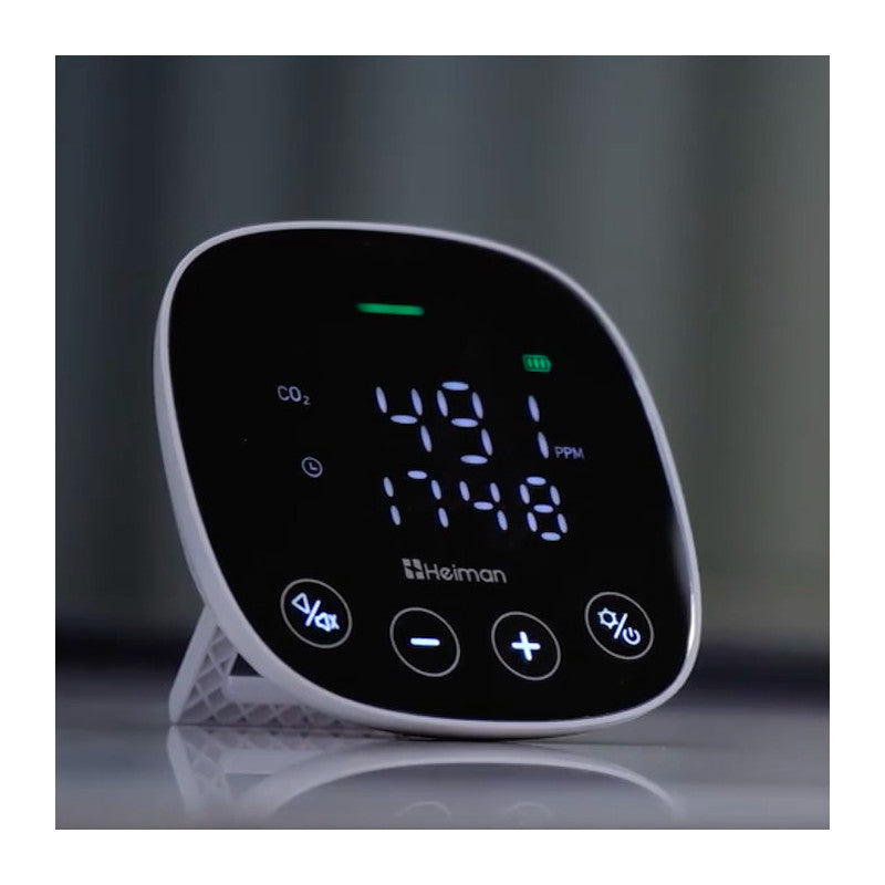 Zigbee CO2-, lämpötila- ja kosteusanturi HS3AQ HEIMAN