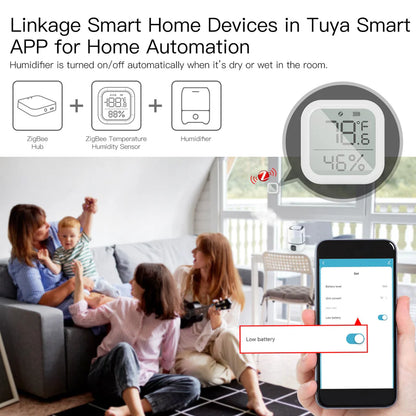 MOES Zigbee 3.0 Tuya lämpötila- ja kosteusanturi LCD-näytöllä ZSS-KB-TH