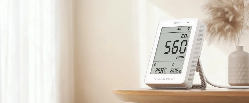 Sonoff AirGuard CO2-, lämpötila- ja kosteusanturi Matter Over Wi-Fi SAWF-08