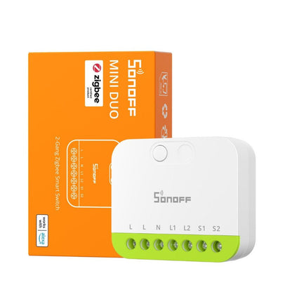 Zigbee 2-kanavainen älyrele MINI DUO 230V Sonoff MINI-ZB2GS