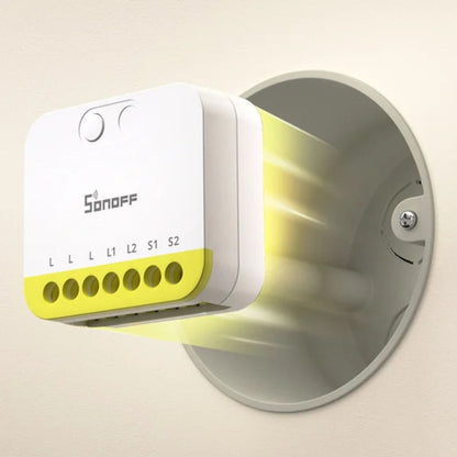 Zigbee 2-kanavainen älyrele MINI DUO-L 230V Sonoff MINI-ZB2GS-L