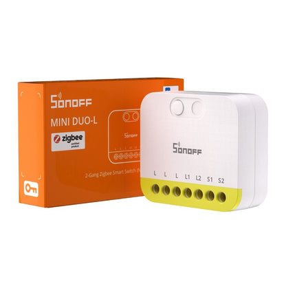Zigbee 2-kanavainen älyrele MINI DUO-L 230V Sonoff MINI-ZB2GS-L