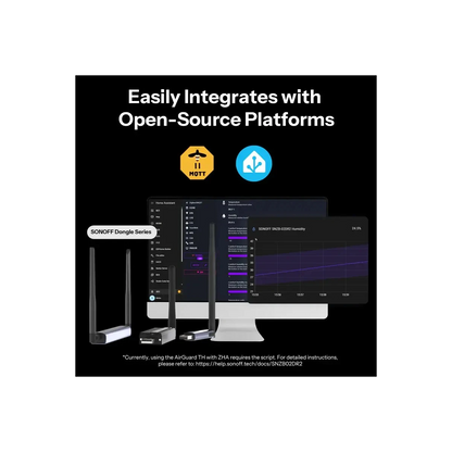 SONOFF AirGuard TH – Zigbee lämpötila- ja kosteusanturi näytöllä - SNZB-02DR2