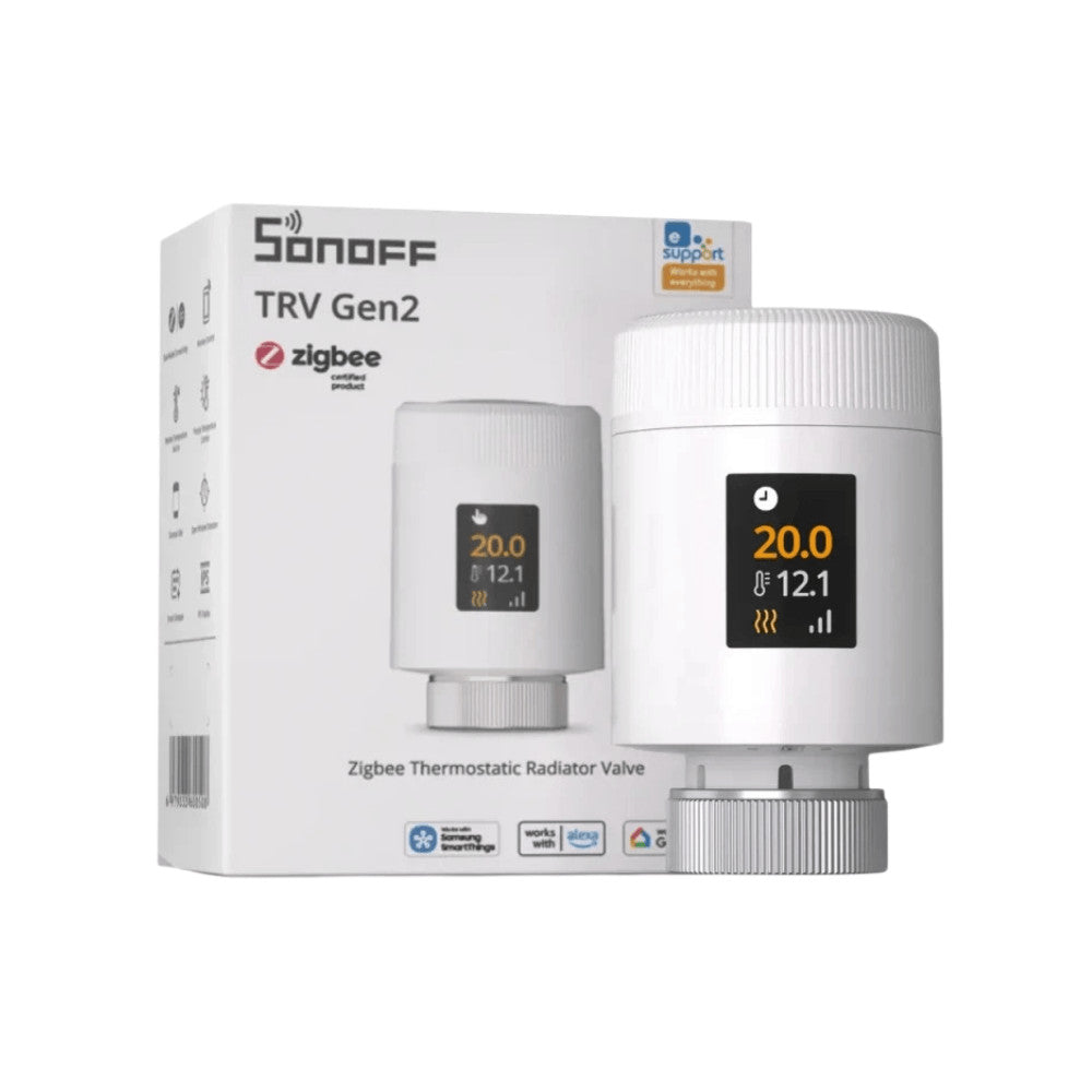 Sonoff TRV-ZBT Gen2 Zigbee-patteritermostaatti värinäytöllä