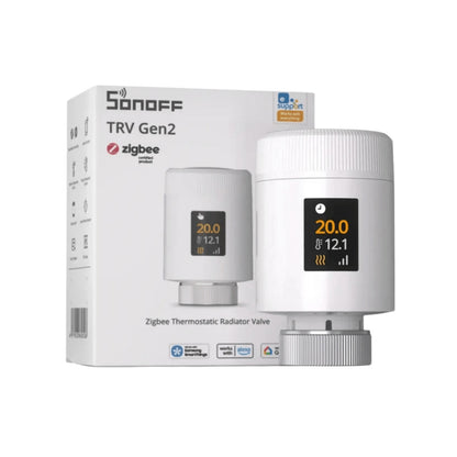 Sonoff TRV-ZBT Gen2 Zigbee-patteritermostaatti värinäytöllä