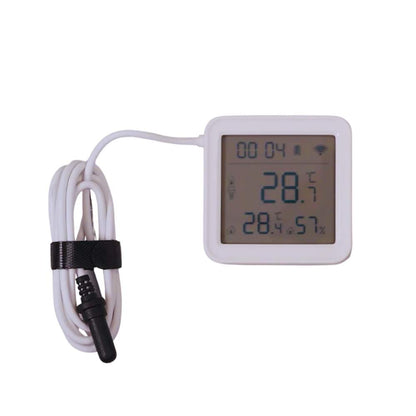 Wifi lämpötila- ja ilmankosteusmittari LCD-näytöllä ja ulkoisella anturilla Tuya MOES T08