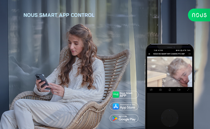 NOUS W2 3MP WiFi-kamera NOUS Smart Home -sovelluksessa