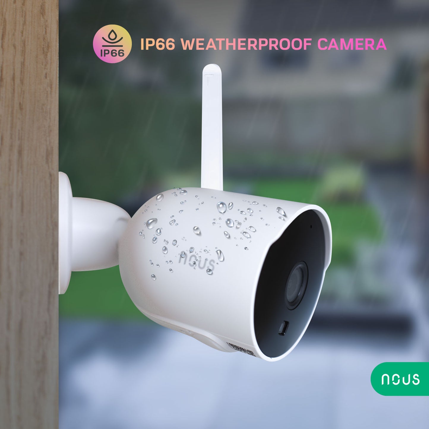 NOUS W7P IP66 sääsuojattu ulkovalvontakamera