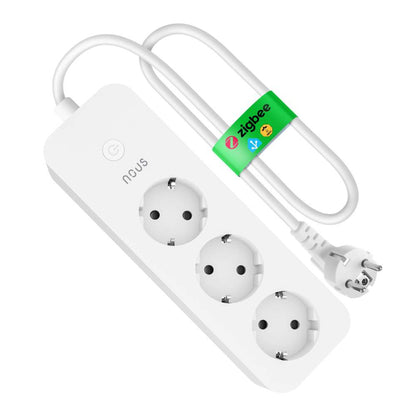 Zigbee 3-os. jatkojohto 16A energianmittauksella Nous A11Z