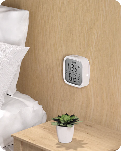 Zigbee lämpötila-anturi ja ilmankosteusmittari LCD-näytöllä, Sonoff SNZB-02D